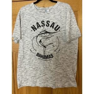 Nassau Bahamas Women's Shirt Size XL Gray Short Sleeve‎ XL Gray Heathered